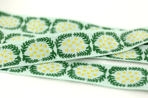 レピヤンリボン オリジナルチロル リースリボン (108-12-12) 25mm グリーン 07Ab99_