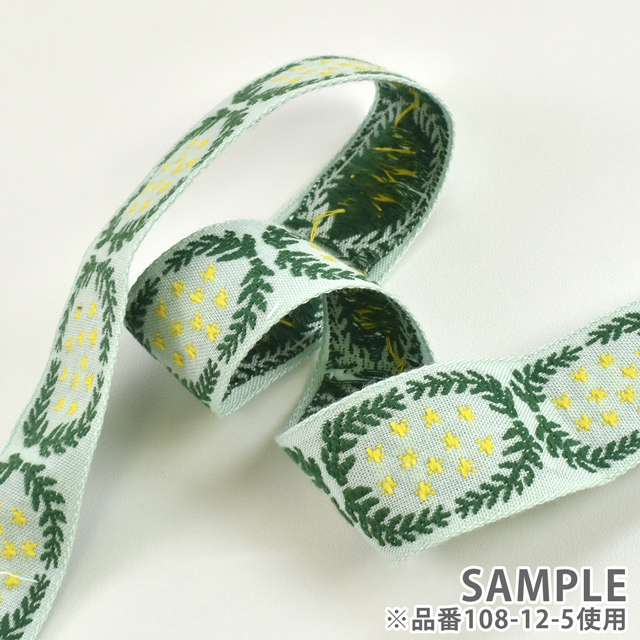 レピヤンリボン オリジナルチロル リースリボン (108-11-12) 25mm グレー 07Ab99_