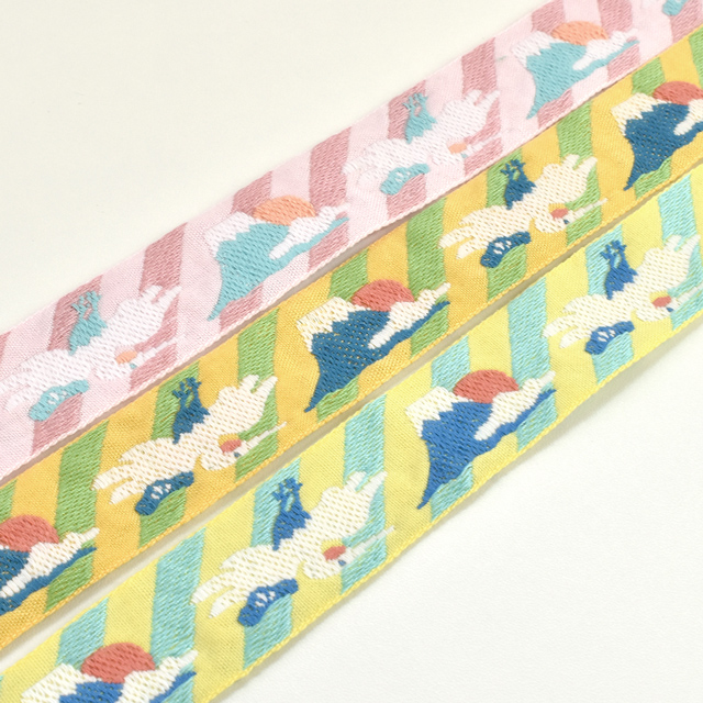 レピヤンリボン オリジナルチロル 富士山リボン (106-13-12) 25mm ピンク 07Ab99_