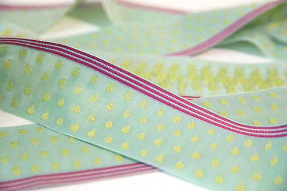 レピヤンリボン ミニ帯チロル メロンリボン (302-11-12) 53mm エメラルド 07Aa99_