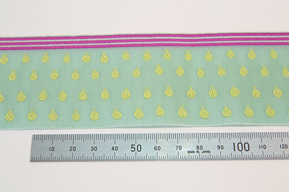 レピヤンリボン ミニ帯チロル メロンリボン (302-11-12) 53mm エメラルド 07Aa99_