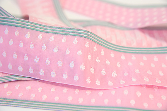 レピヤンリボン ミニ帯チロル メロンリボン (302-12-12) 53mm ピンク 07Aa99_