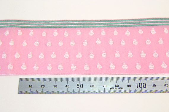 レピヤンリボン ミニ帯チロル メロンリボン (302-12-12) 53mm ピンク 07Aa99_