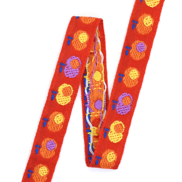 レピヤンリボン オリジナルチロル りんご(151-12-12) 12mm レッド 07Ab99_