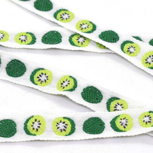 レピヤンリボン オリジナルチロル キウイ(152-11-12) 12mm ホワイト 07Ab99_