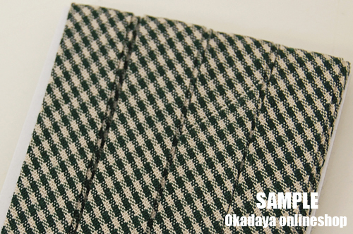 CAPTAIN88 カントリーバイアステープ/ギンガムチェック小 ふちどり(CP36) 12mm幅 862.緑 08Bi99_