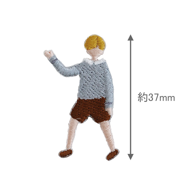 ワッペン 刺しゅうステッカー ブライアン(8680) 色番2 08Bf99_