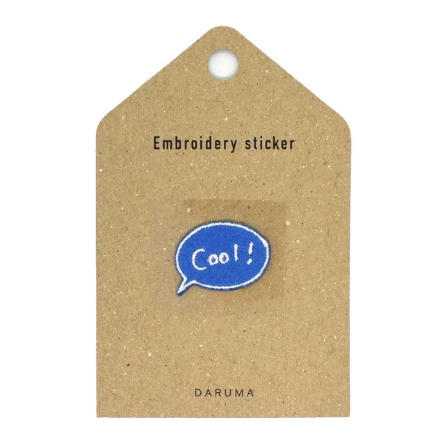 ワッペン 刺しゅうステッカー Cool!(8680) 色番102 08Bf99_