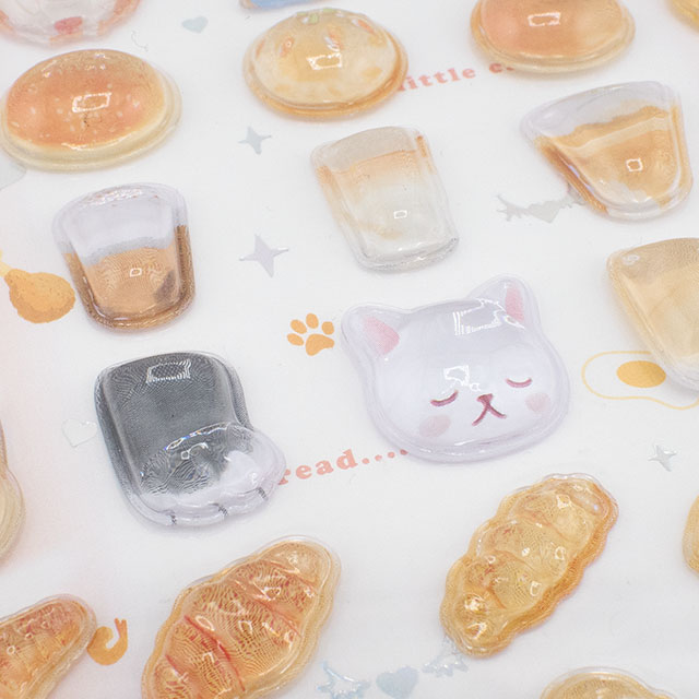 シール Nekoni エンボスステッカー(axl-25-50755) 51422.どうぶつとパン 14Yy88_