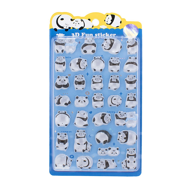 シール Nekoni 3D Fun ステッカー(axl-25-50755) 51427.パンダ 14Yy88_