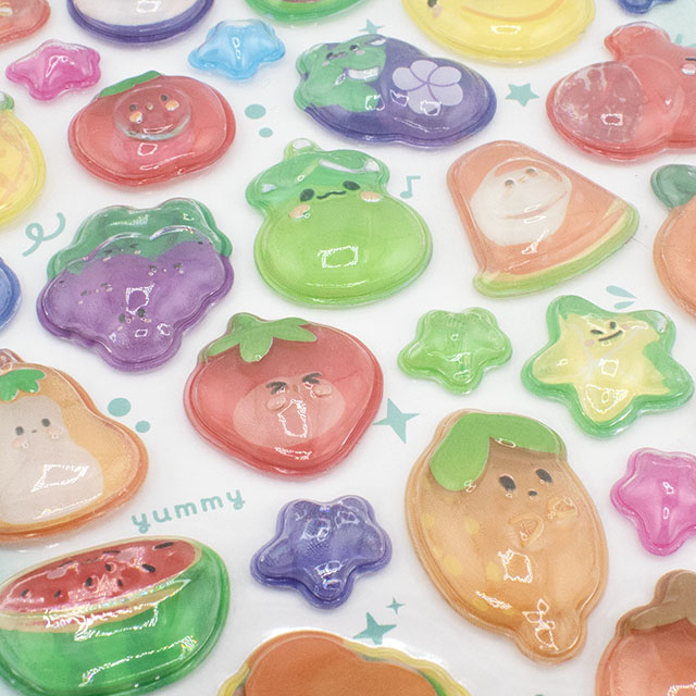 シール Nekoni 3D ステッカー(axl-25-50755) 51367.スウィートフルーツ 14Yy88_