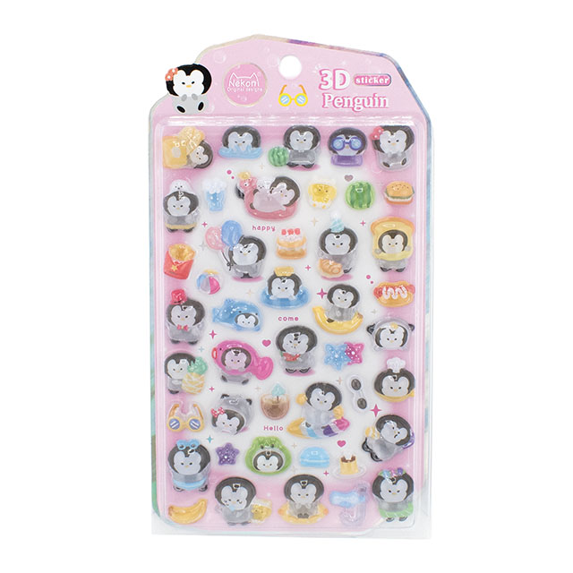 シール Nekoni 3D ステッカー(axl-25-50755) 51458.ペンギン 14Yy88_