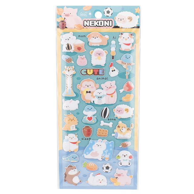 シール Nekoni ステッカー(axl-25-50757) 51238.キュート・あにまる 14Yy88_
