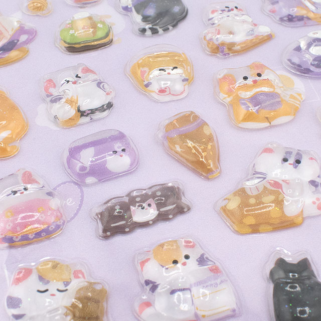 シール 3D Relief Fun ステッカー(axl-25-50768) 90-2.ねこ 14Yy88_