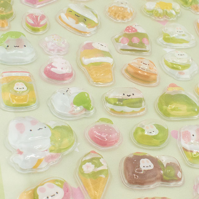 シール Fun ステッカー(axl-25-50768) 139-1.抹茶うさぎ 14Yy88_