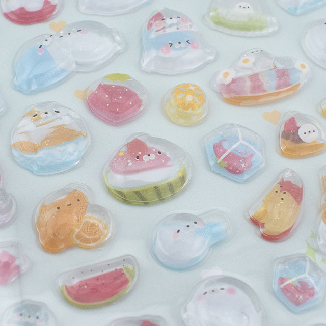 シール Fun ステッカー(axl-25-50768) 139-3.かき氷アザラシ 14Yy88_