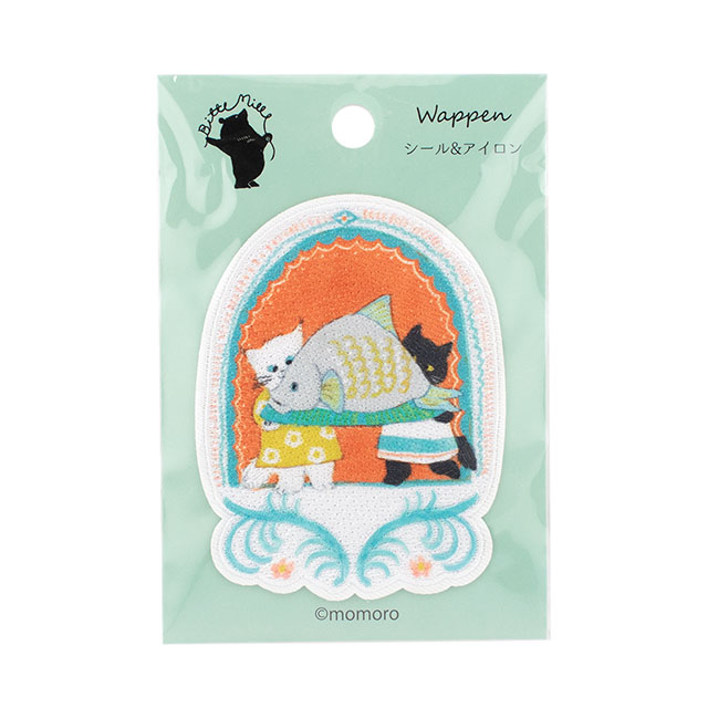 ワッペン Bitte Mitte-ビッテミッテ-（BMW-01） 猫のご馳走 08Bf99_