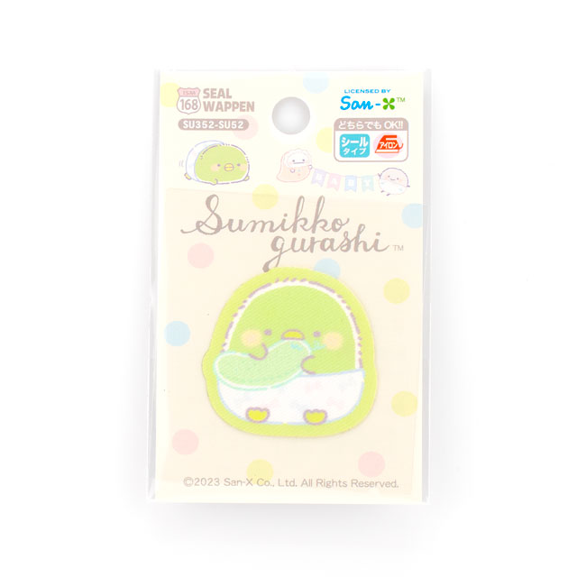 ワッペン すみっコぐらし シールワッペン（SU352） SU52.ペンギン 08Bf99_