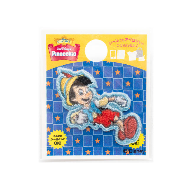 ワッペン Disney ミニワッペン(D01Y0738) ピノキオ 08Bf99_