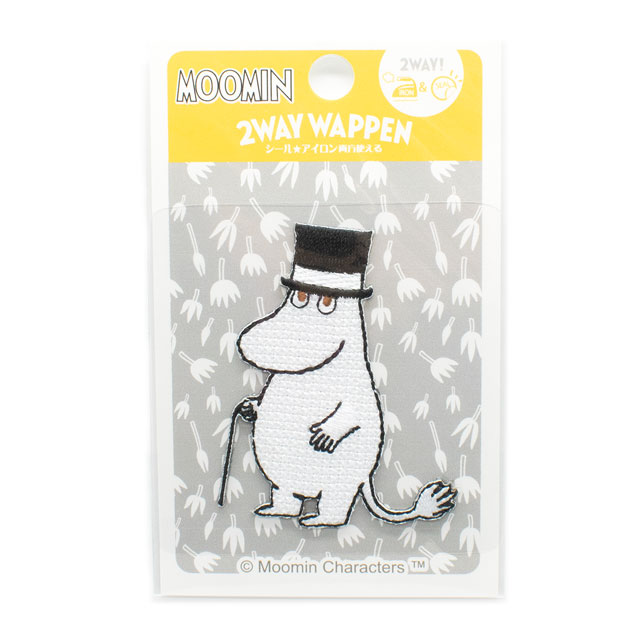 ワッペン ムーミン クロスステッチワッペン（M01Y2533） ムーミンパパ 08Bf99_