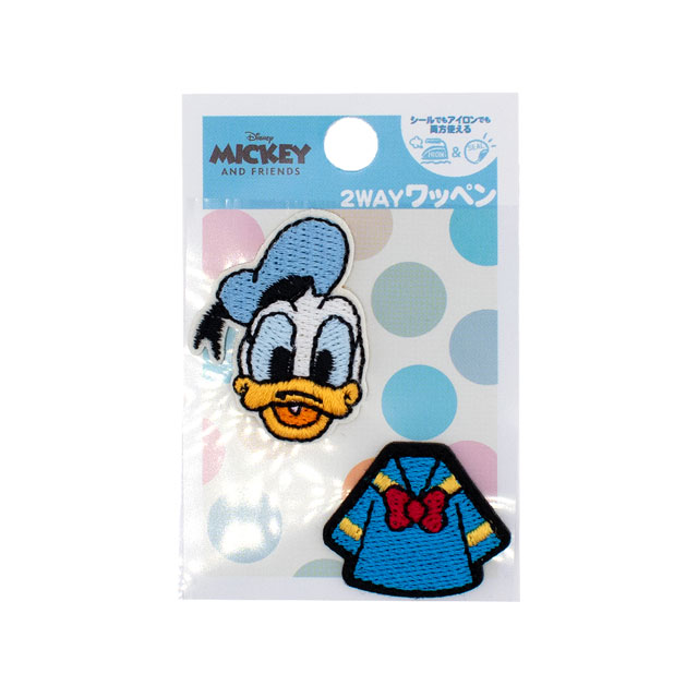ワッペン ディズニー ドナルドダック フェイス&セーラー(D01Y2937) 08Bf99_