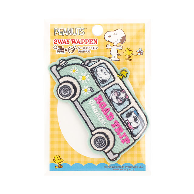 ワッペン PEANUTS-ピーナッツ-(S02Y3574) ROAD TRIP 08Bf99_