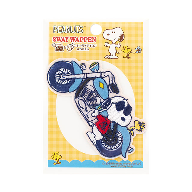 ワッペン PEANUTS-ピーナッツ-(S02Y3576) ジョー・クール バイク 08Bf99_