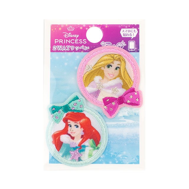 ワッペン ディズニープリンセス（D01Y3599） ラプンツェル＆アリエルセット 08Bf99_