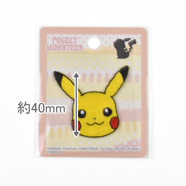 ワッペン ポケットモンスター (PKA001)ピカチュウF シールワッペン1 08Bf99_