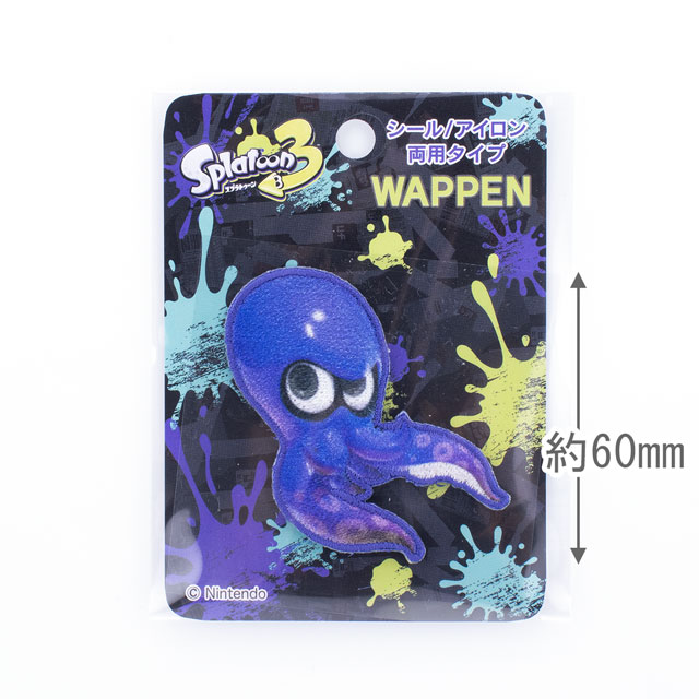 ワッペン スプラトゥーン3 シールワッペン(TOS013) タコ 08Bf99_
