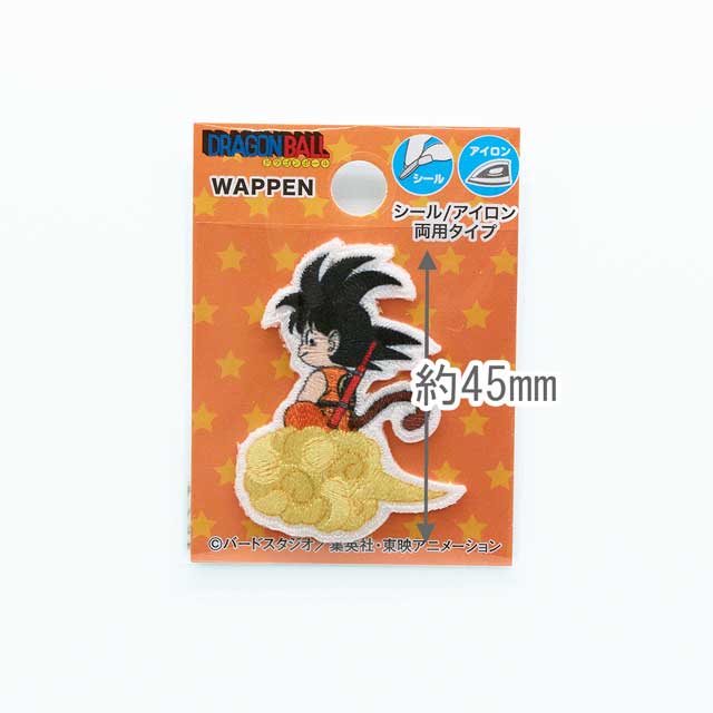 ワッペン ドラゴンボールDAIMA ミニワッペン(DBA002) 悟空・筋斗雲 08Bf99_