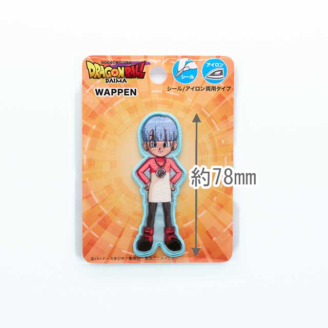 ワッペン ドラゴンボールDAIMA(DBS033) ブルマ 08Bf99_