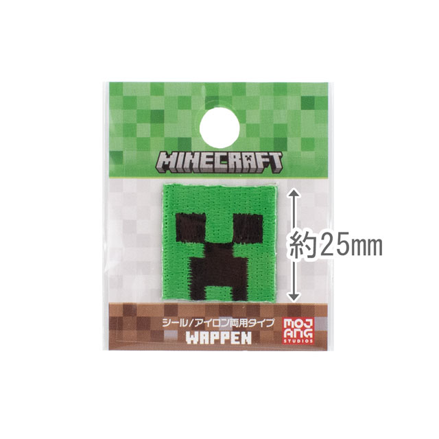 ワッペン マインクラフト シールワッペン小(MYS003) CREEPER クリーパー 08Bf99_