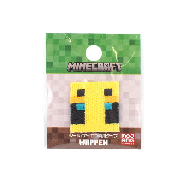 ワッペン マインクラフト シールワッペン小（MYS009） BEE ハチ 08Bf99_