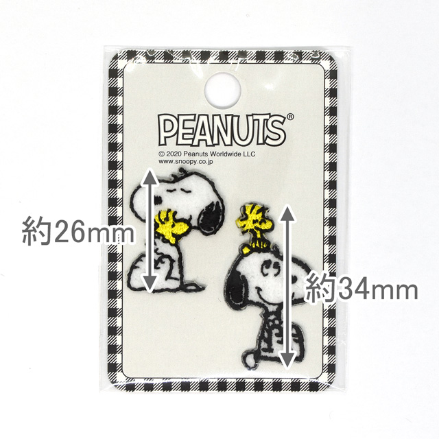 ワッペン PEANUTS/ピーナッツ(RIO-2904) ミニワッペン スヌーピー 08Bf99_