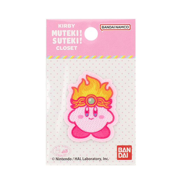 ワッペン 星のカービィ KIRBY MUTEKI！SUTEKI！CLOSET（BAN500） BAN 143.ファイア 08Bf99_