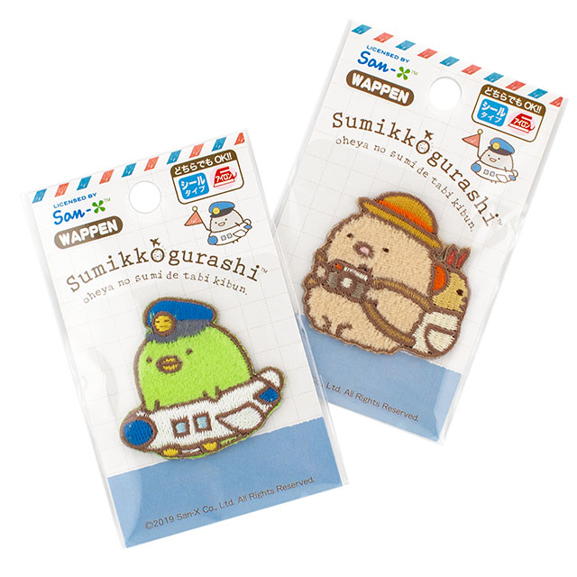 ワッペン すみっコぐらし おへやのすみでたびきぶん(PSU350) PSU107.ぺんぎん? 08Bf99_