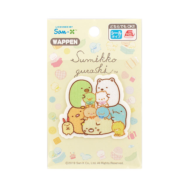 ワッペン すみっコぐらし 集合(PSU500) 色番PSU111 08Bf99_