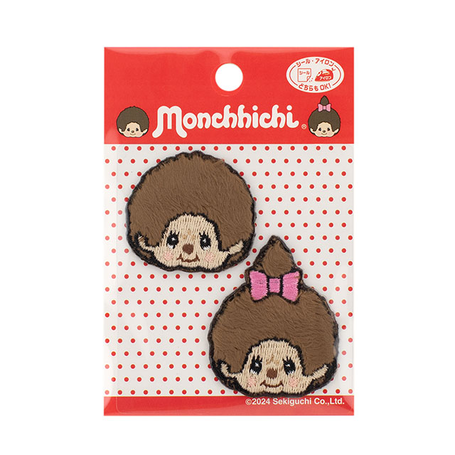 ワッペン モンチッチ 顔(MCH650) MCH 01.モンチッチくん・モンチッチちゃん 08Bf99_