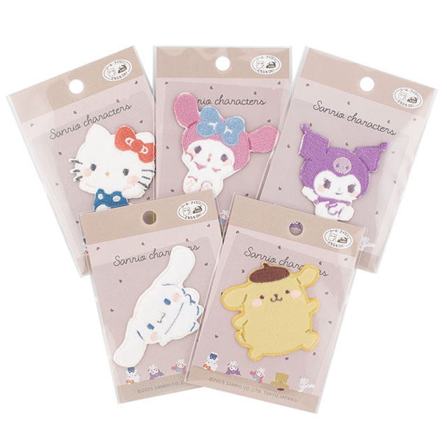 ワッペン サンリオキャラクターズ むきゅむきゅシリーズ(SCW650) SCW57.マイメロディ 08Bf99_
