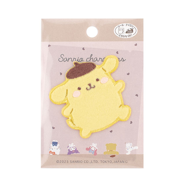 ワッペン サンリオキャラクターズ むきゅむきゅシリーズ(SCW650) SCW60.ポムポムプリン 08Bf99_