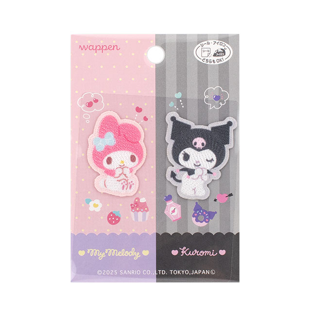 ワッペン サンリオキャラクターズ(SCW601) SCW73.マイメロディ&クロミ 08Bf99_