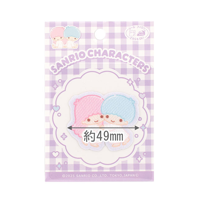 ワッペン サンリオキャラクターズ Happy Friendships(SCW601) SCW76.リトルツインスターズ 08Bf99_