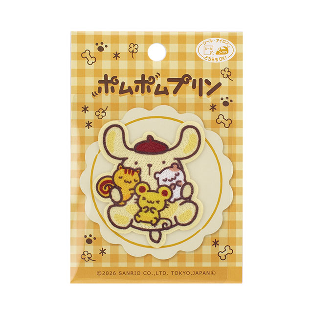 ワッペン ポムポムプリン 30周年柄（SCW601） 色番SCW80 08Bf99_