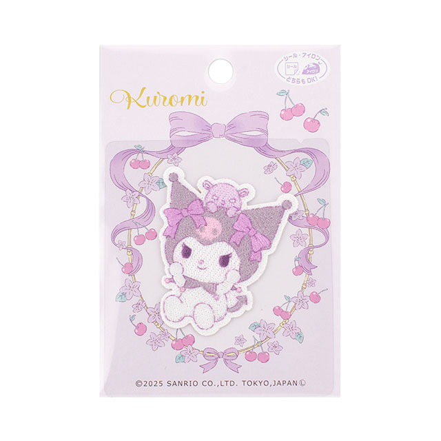 ワッペン サンリオキャラクターズ ふわふわぬいぐるみハグ（SCW601） SCW83.クロミ 08Bf99_