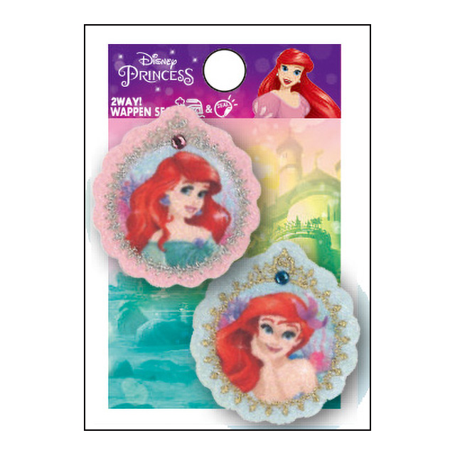 ワッペン Disney プリンセス(D01Y2135) 小 アリエル 08Bf99_