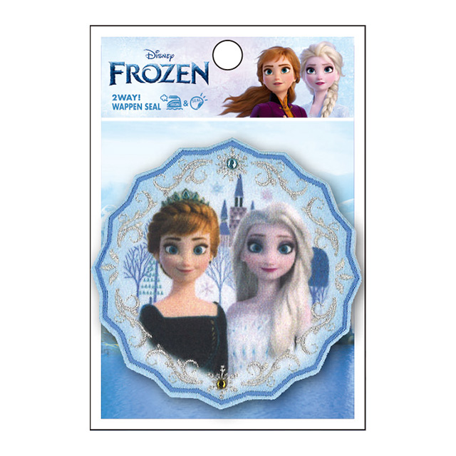 ワッペン アナと雪の女王2(D01Y2137) 大 アナ・エルサ 08Bf99_