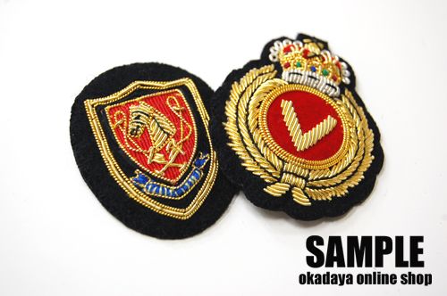 ワッペン エンブレム(No.9449) リボン王冠 08Bf99_