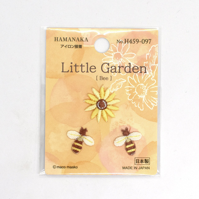 ワッペン ハマナカ Little Garden-リトルガーデン-（H459-097） Bee/ビー 08Bf99_