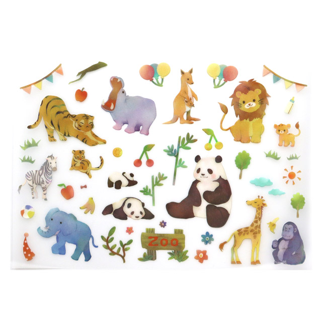 ファブリックステッカー irodo-イロド アニマル(90128) 色番4C 08Bf99_